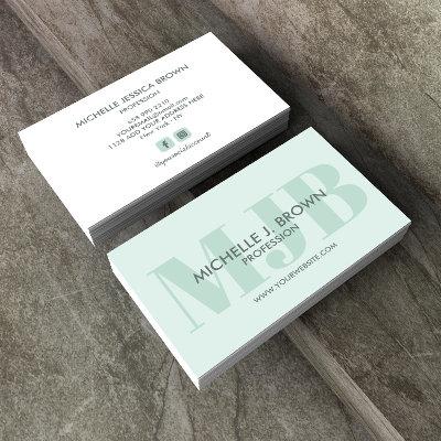 BOLD COLOR MONOGRAM PROFESSIONAL SOCIAL ACCOUNT