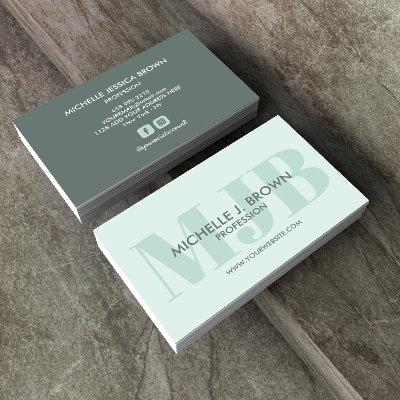 BOLD COLOR MONOGRAM PROFESSIONAL SOCIAL ACCOUNT