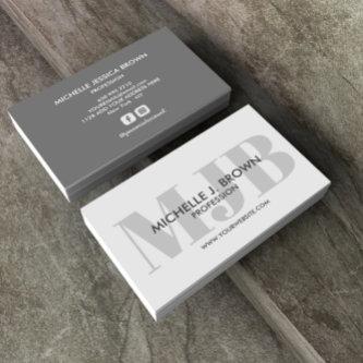 BOLD COLOR MONOGRAM PROFESSIONAL SOCIAL ACCOUNT