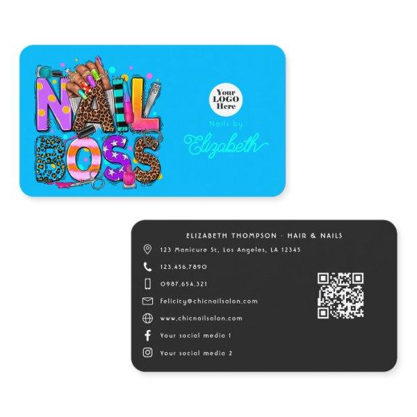 Bold Colorful African American Nail Boss