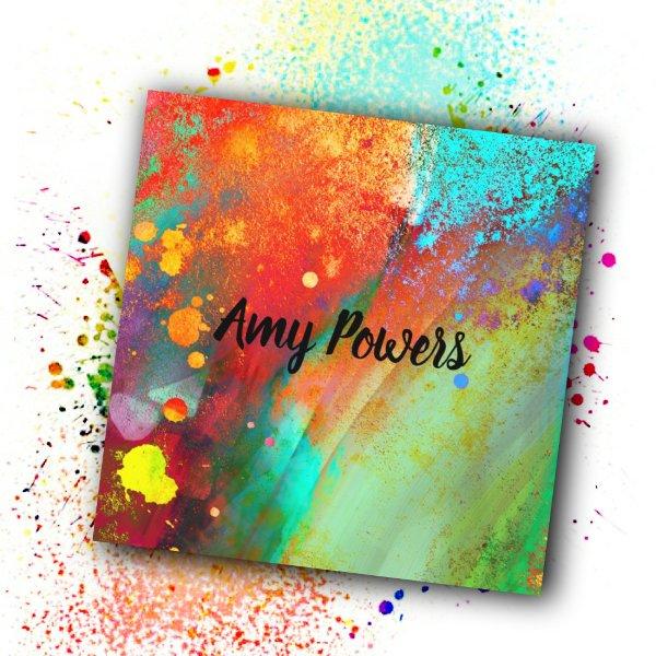 bold colorful modern abstract art color splash square