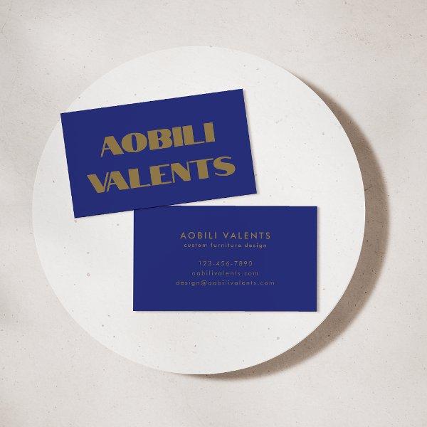 Bold Colorful Retro Typography Blue Gold Creative