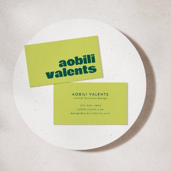 Bold Colorful Retro Typography Chartreuse Yellow