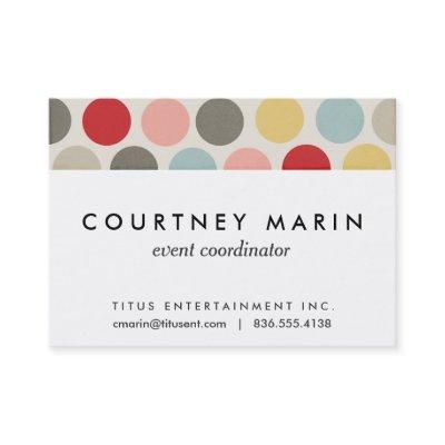 Bold Dot Colorful Pastel Circles Polka Dot Print