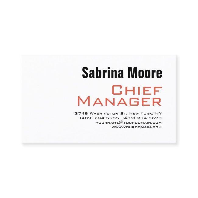 Bold Font Modern Minimalist Plain Professional