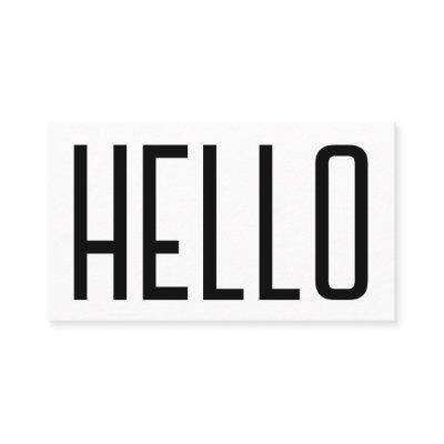 Bold giant Hello quote cover