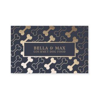 Bold Gold Dog Bone Pattern