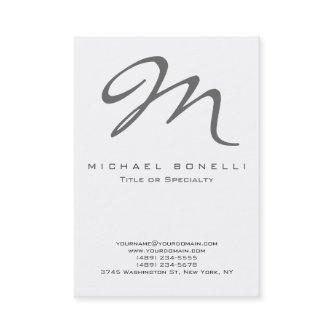 Bold Gray Monogram Calligraphy