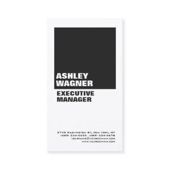 Bold Grey White Plain Professional Minimalist