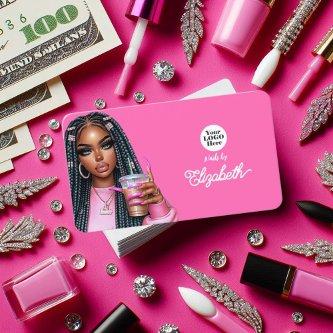 Bold Hot-Pink Vibe Beauty Branding for Chic Salon
