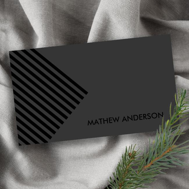 BOLD MODERN BLACK ANGLE STRIPED LINE PATTERN