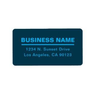 Bold Modern Business Name Template | Blue Label