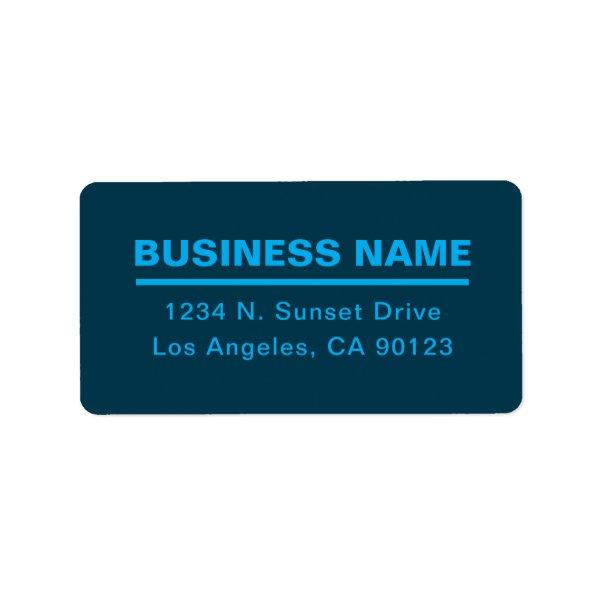 Bold Modern Business Name Template | Blue Label