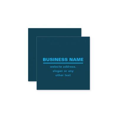 Bold Modern Business Name Template | Blue Square
