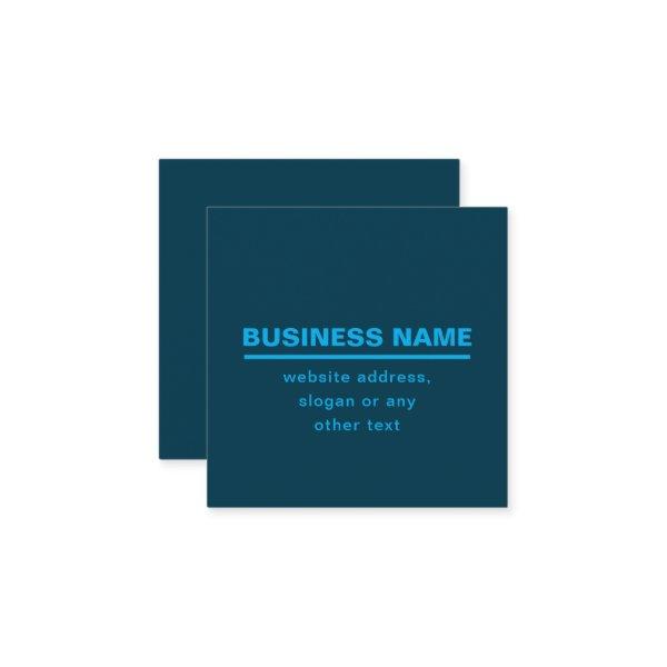 Bold Modern Business Name Template | Blue Square