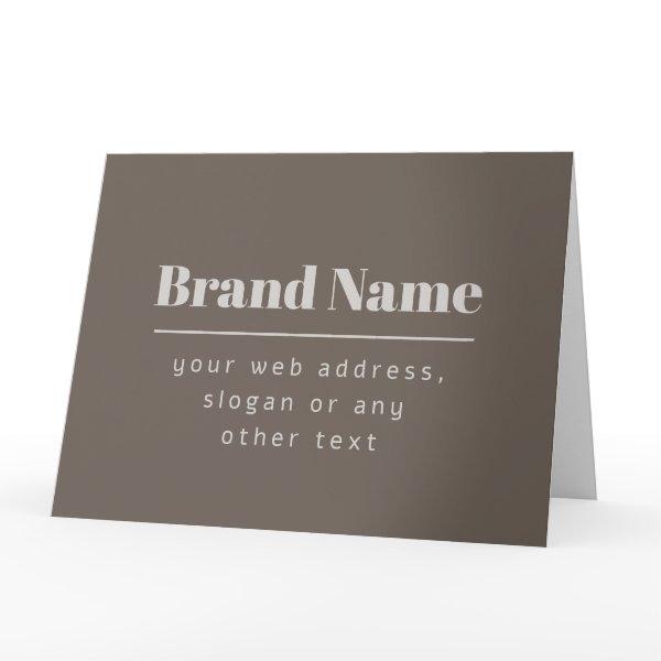 Bold Modern Dark & Light Beige Brand or