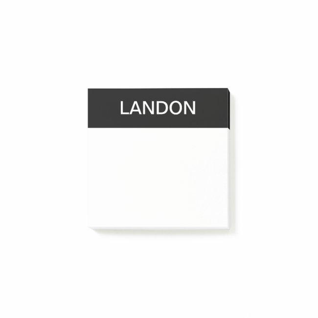 Bold Modern Editable Text Post-it Notes