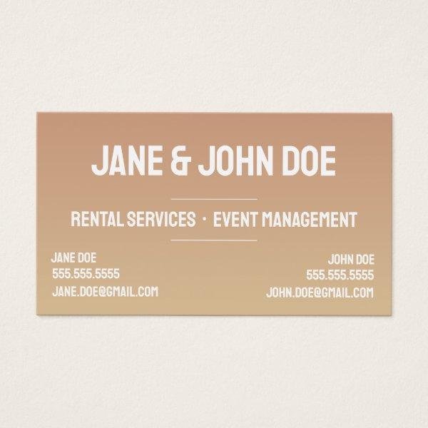 Bold Modern Gradient  with 2 Names