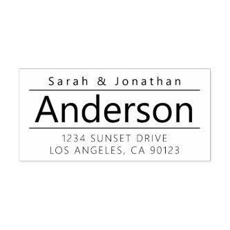 Bold Modern Looking Customizable Text Rubber Stamp