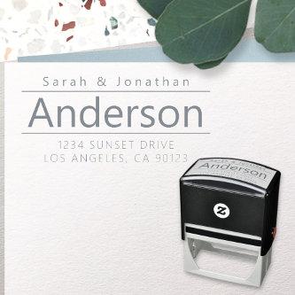 Bold Modern Looking Customizable Text Self-inking Stamp