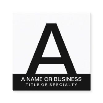 bold monogram square