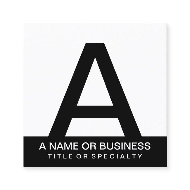 bold monogram square