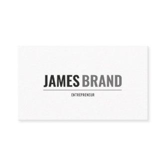 Bold Name Modern Minimalist