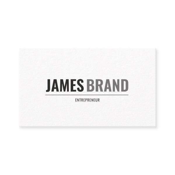 Bold Name Modern Minimalist