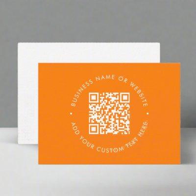 Bold Orange QR Code l Professional Stylish