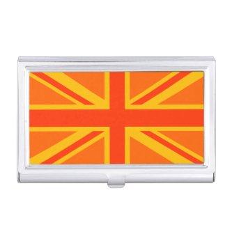 Bold Orange Union Jack British Flag Swag  Case