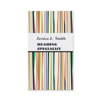 BOLD Professional  Modern Striped Pattern Colorful