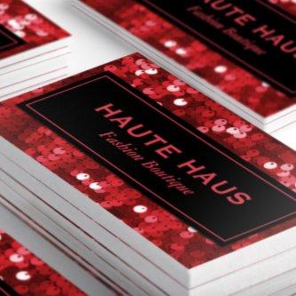 Bold Red Sequins Professional