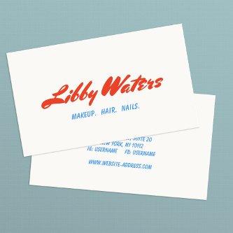 Bold Retro Red Handwritten Script Typography