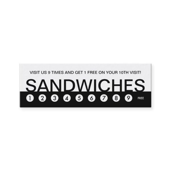 bold SANDWICHES customer loyalty