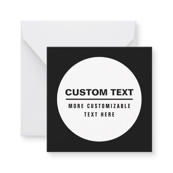 Bold Simple Customizable Text Template
