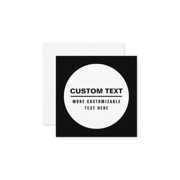 Bold Simple Customizable Text Template