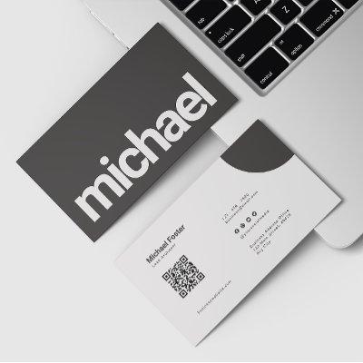 Bold Simplicity Black & White Scannable Qrcode