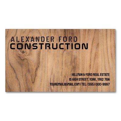 Bold Stenciled Wood Construction