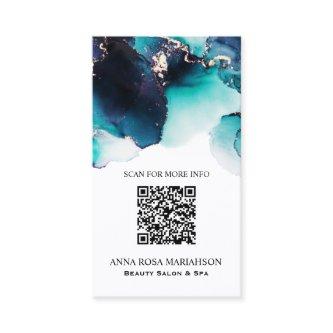 *~* BOLD TEAL  QR CODE Yummy  Gold Bold AP29