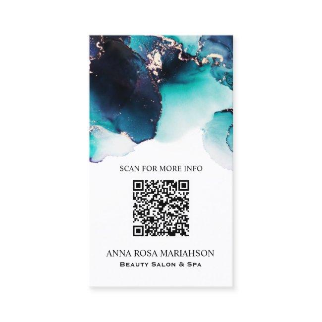 *~* BOLD TEAL QR CODE Yummy Gold Bold AP29