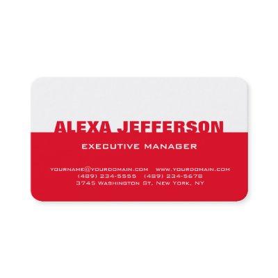Bold Text Red White Stylish Modern Professional