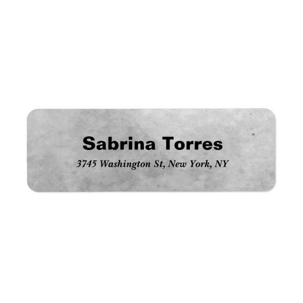 Bold Text Style Grey Modern Professional Elegant Label