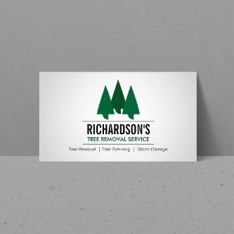 Bold Tree Service Logo Green/Gray