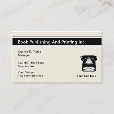Book Publishing And Printing