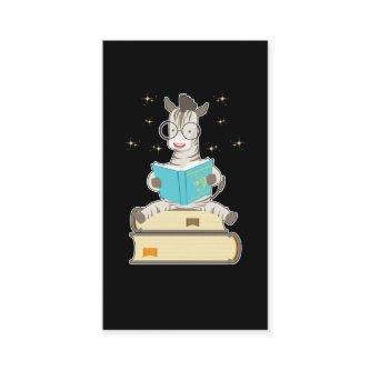 Book Reading Tea Coffee Bookworm Magical Zebra