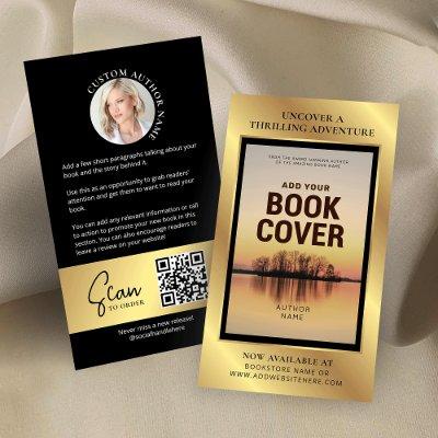 Book Release Author Photo Marketing Black & Gold