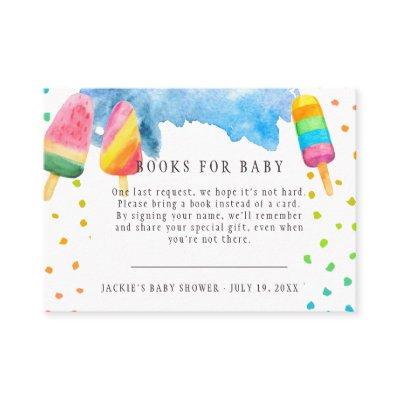 Book Request | Popsicle Baby Shower Enclosure Card