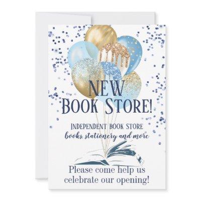 Book Store Business Launch Invitation