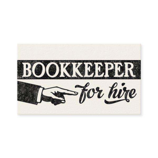Bookkeeper For Hire  - Off White