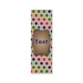 Bookmark  Polka Dots